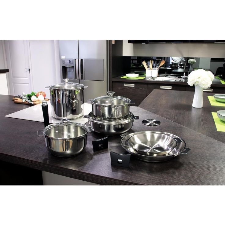 Tulipe 13-Piece Stainless Steel Cookware Set