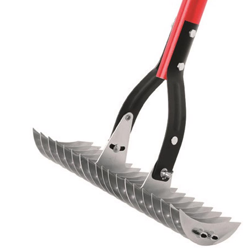 Ace 61 in. 19-Tine Steel Thatching Rake with Wood Handle