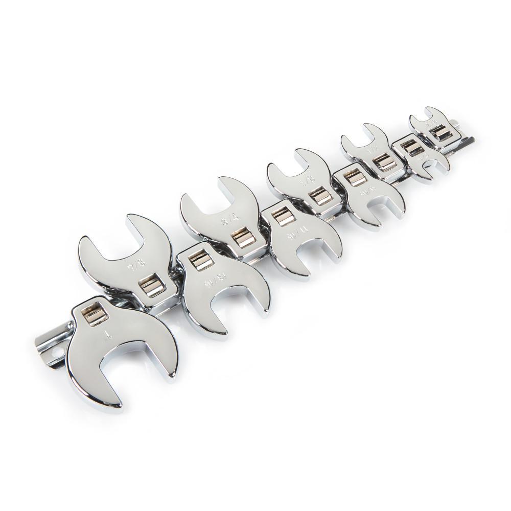 3/8 in. Drive 3/8-1 in. Crowfoot Wrench Set (10-Piece) - Super Arbor