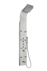 AKDY 65-in Stainless Steel 8-Spray Shower Panel System with 5-Way Diverter (Valve Included)