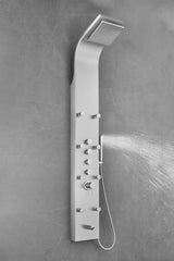AKDY 65-in Stainless Steel 8-Spray Shower Panel System with 5-Way Diverter (Valve Included)