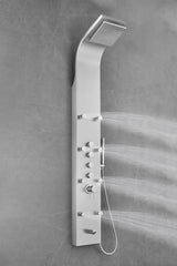 AKDY 65-in Stainless Steel 8-Spray Shower Panel System with 5-Way Diverter (Valve Included)