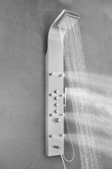 AKDY 65-in Stainless Steel 8-Spray Shower Panel System with 5-Way Diverter (Valve Included)