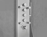 AKDY 65-in Stainless Steel 8-Spray Shower Panel System with 5-Way Diverter (Valve Included)