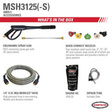 Simpson MegaShot MSH3125 -S 3200 PSI at 2.5 GPM HONDA GC190 Cold Water Pressure Washer