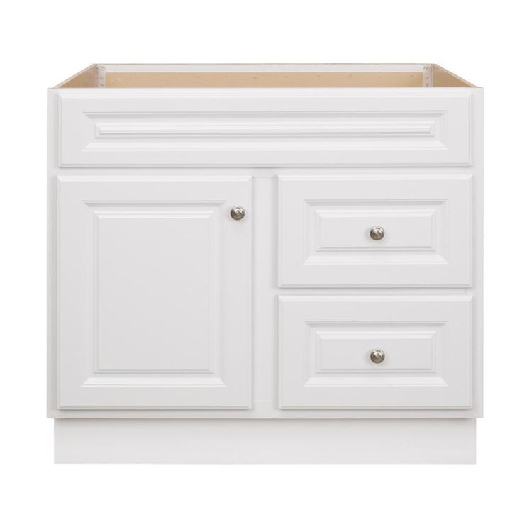 Hampton 24 in. W x 21 in. D x 33.5 in. H Bathroom Vanity Cabinet Only in White