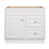 Hampton 30 in. W x 21 in. D x 33.5 in. H Bathroom Vanity Cabinet Only in White