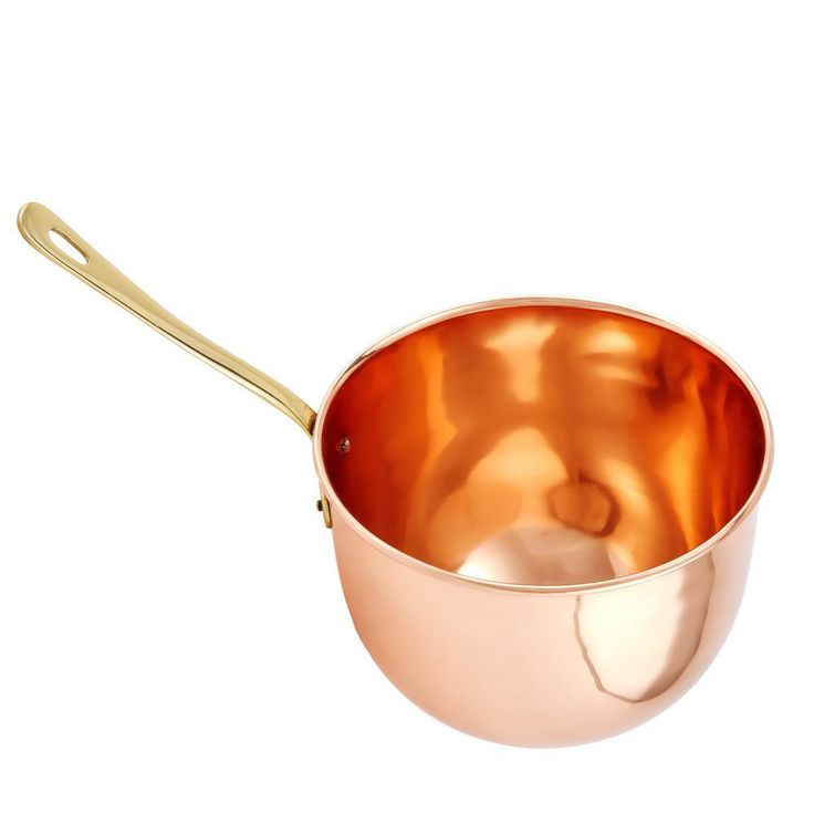 2 Qt. Solid Copper Beating Bowl Zabaglione Pan