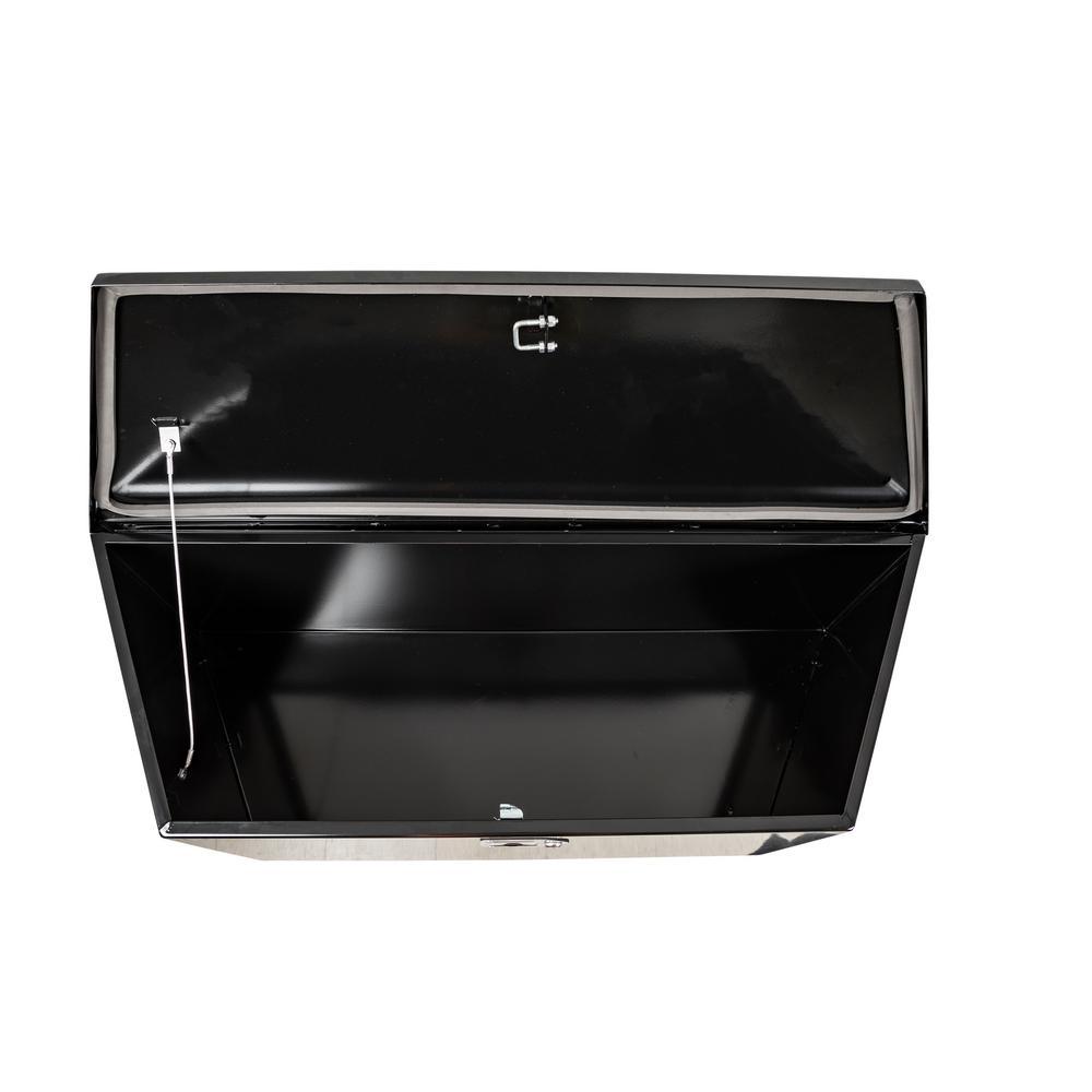 Buyers Products Company 16 in. x 16 in. x 49 in. Gloss Black Steel Trailer Tongue Truck Tool Box - Super Arbor