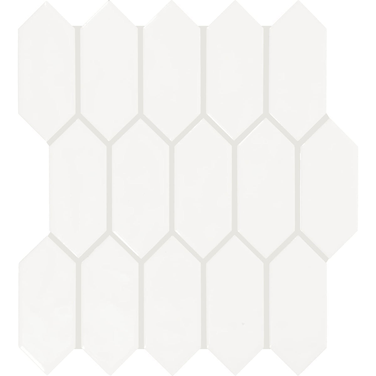 Daltile Mythology Santorini 11-in x 12-in Glossy Ceramic Handcrafted look Mosaic Wall Tile product image