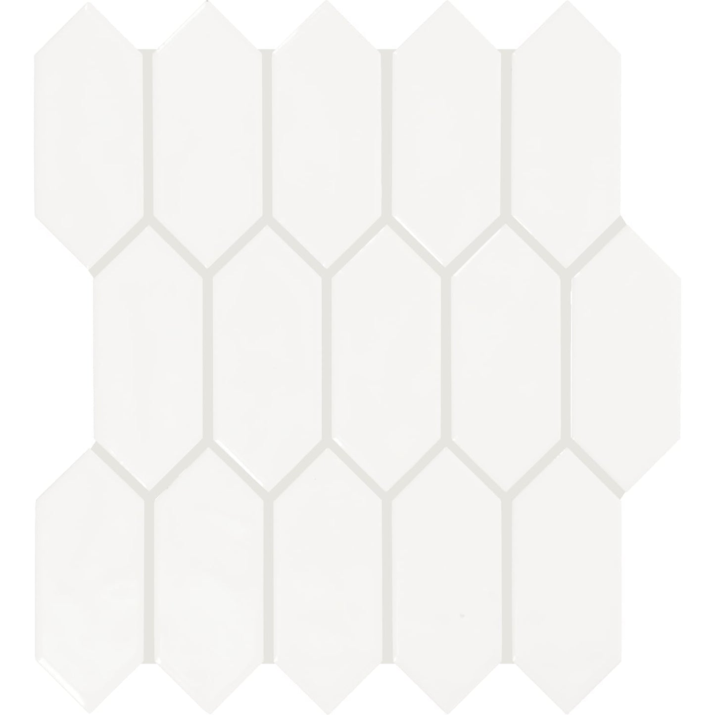 Daltile Mythology Santorini 11-in x 12-in Glossy Ceramic Handcrafted look Mosaic Wall Tile product image