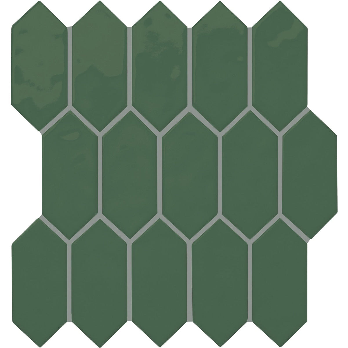 Daltile Mythology Cyclade 11-in x 12-in Glossy Ceramic Handcrafted look Mosaic Wall Tile product image