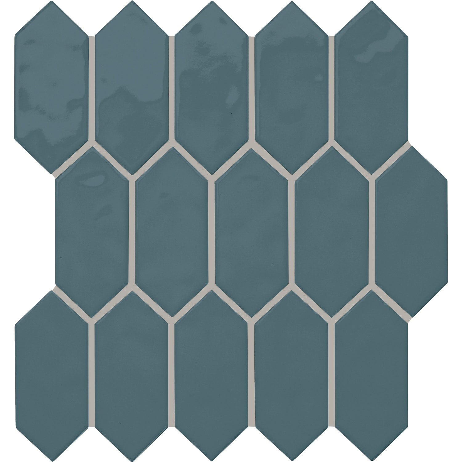 Daltile Mythology Aura 11-in x 12-in Glossy Ceramic Handcrafted look Mosaic Wall Tile product image