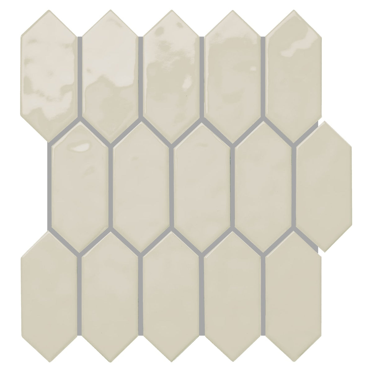 Daltile Mythology Olympus 11-in x 12-in Glossy Ceramic Handcrafted look Mosaic Wall Tile product image