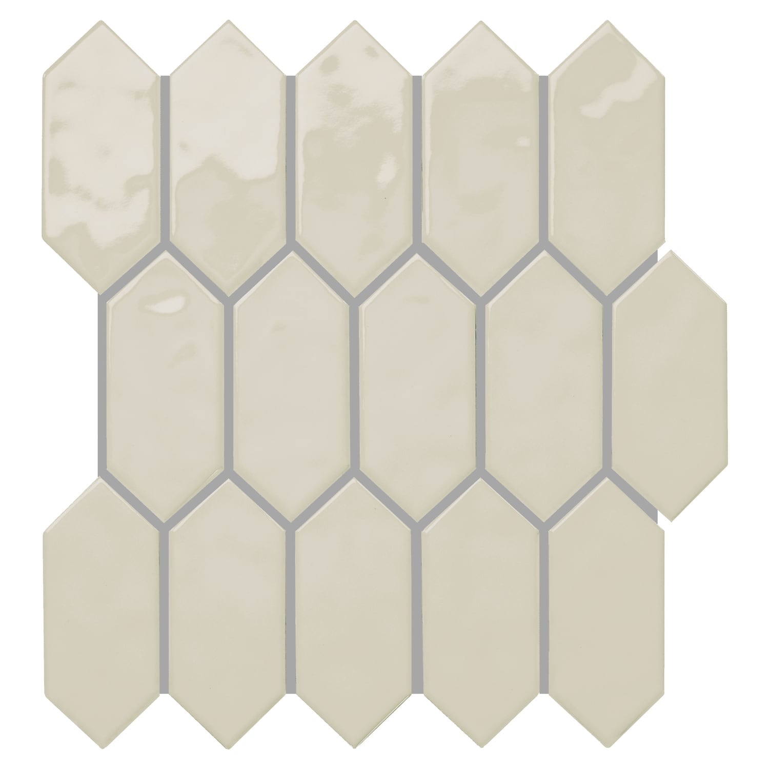 Daltile Mythology Olympus 11-in x 12-in Glossy Ceramic Handcrafted look Mosaic Wall Tile product image
