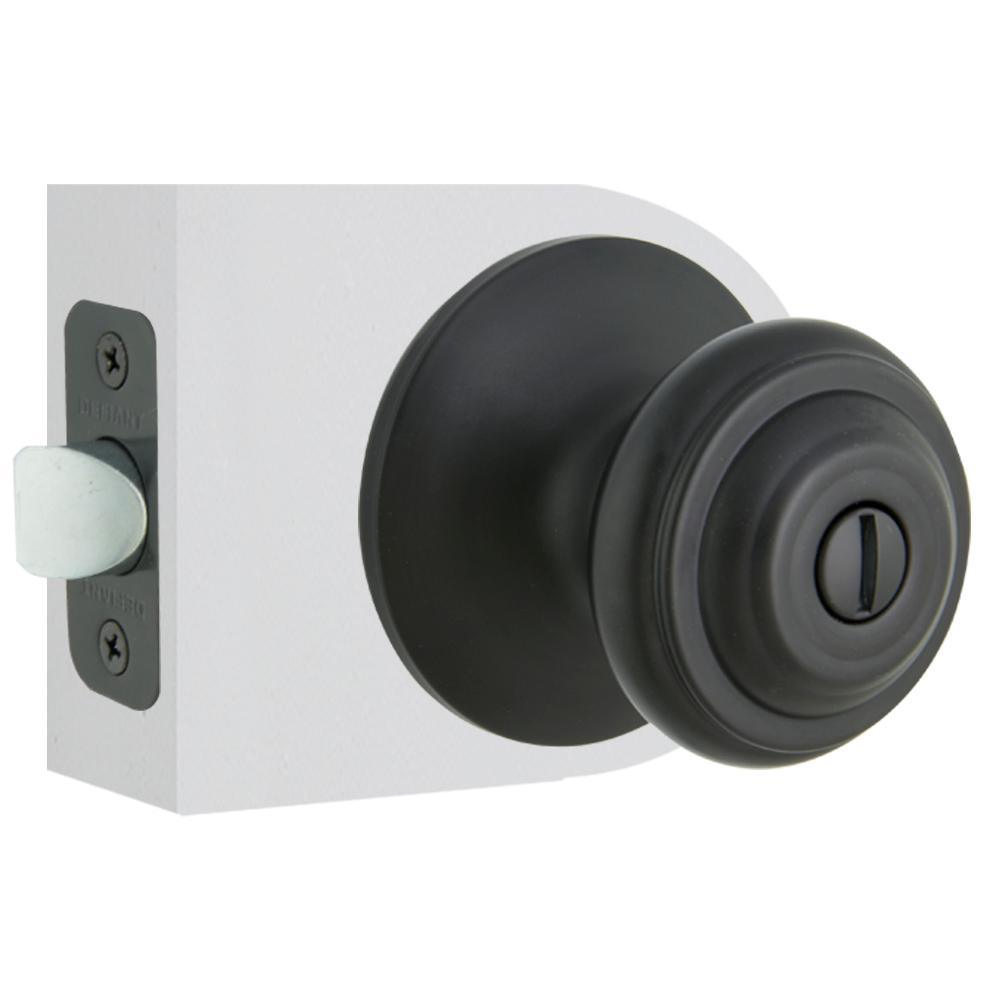 Madrid Matte Black Bed and Bath Door Knob - Super Arbor
