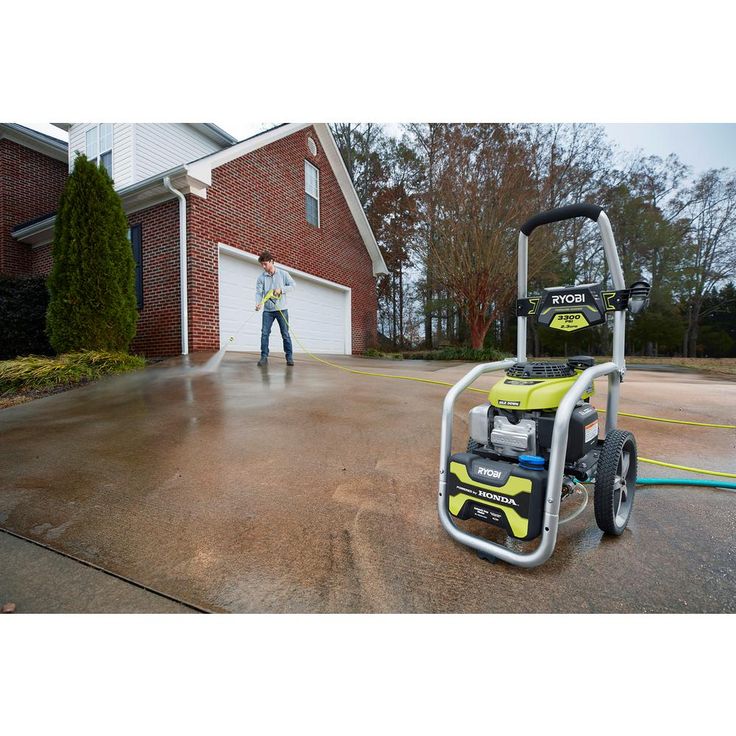 RYOBI 3300 PSI 2.3 GPM Cold Water Gas Pressure Washer with Honda GCV190 Idle Down