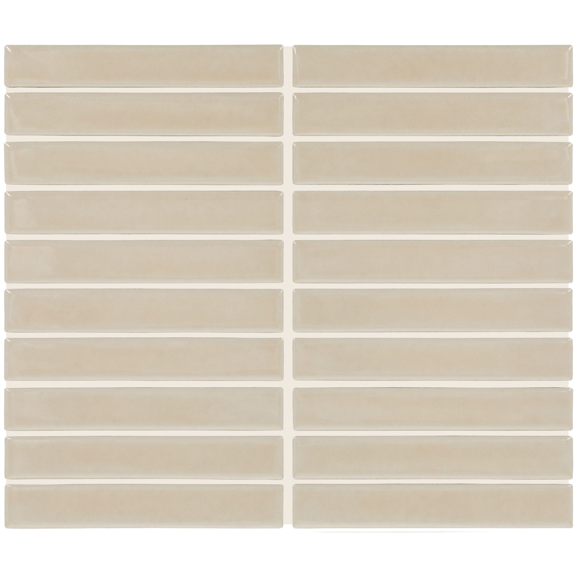 Daltile Artcrafted Dune 10-in x 12-in Glossy Ceramic Handcrafted look Mosaic Wall Tile product image