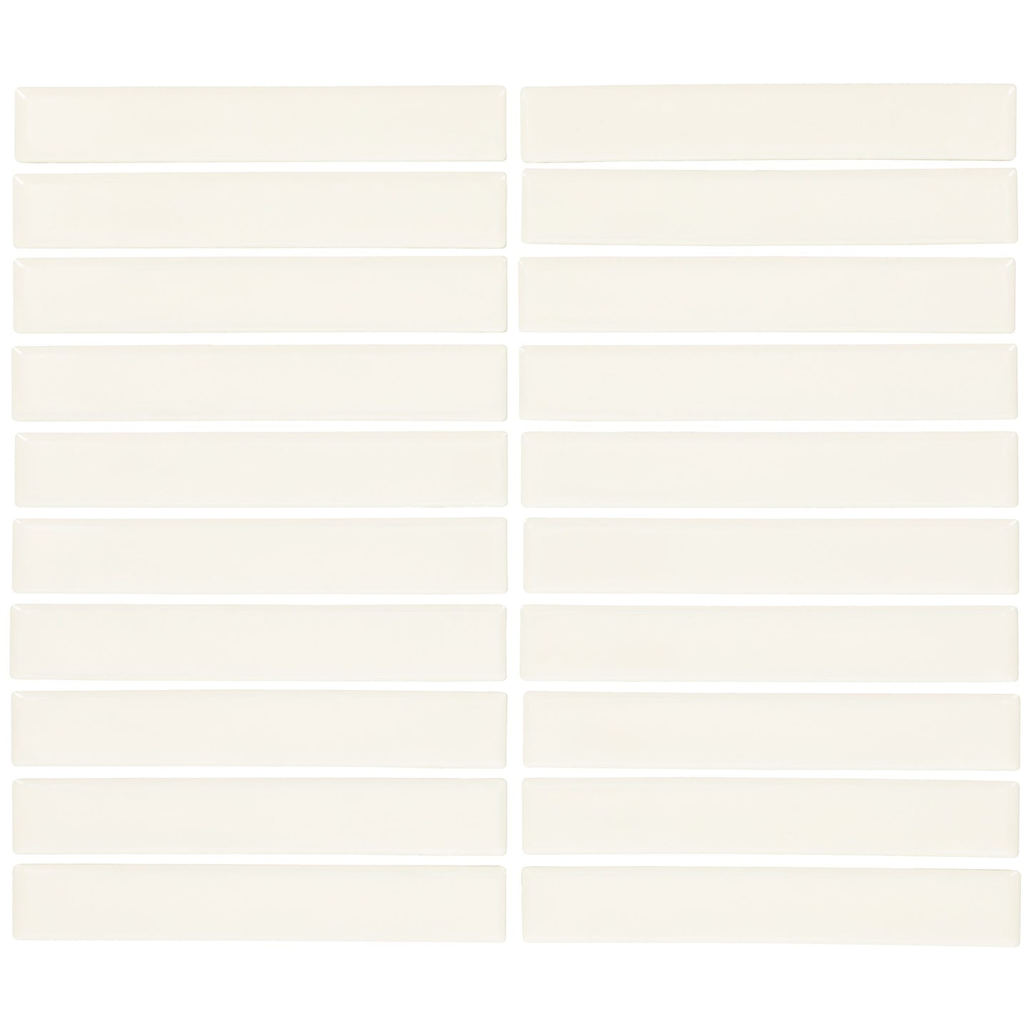 Daltile Artcrafted Coconut 10-in x 12-in Glossy Ceramic Handcrafted look Mosaic Wall Tile product image