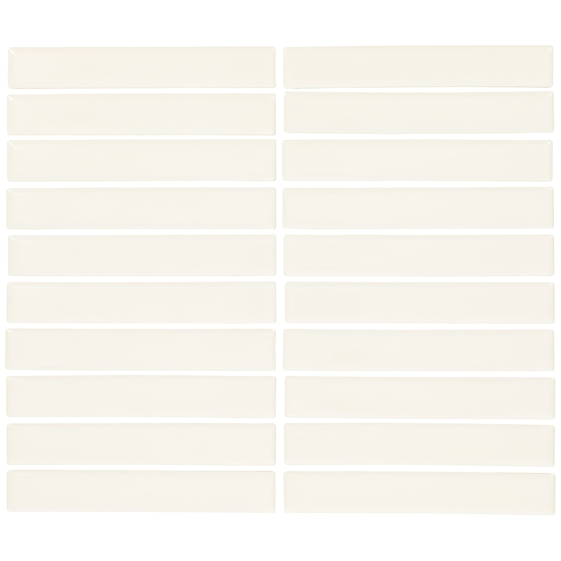 Daltile Artcrafted Coconut 10-in x 12-in Glossy Ceramic Handcrafted look Mosaic Wall Tile product image