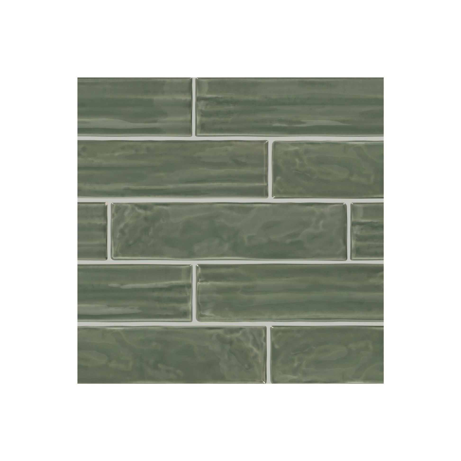 Daltile Artcrafted Aloe 3-in x 12-in Glossy Ceramic Handcrafted look Wall Tile product image