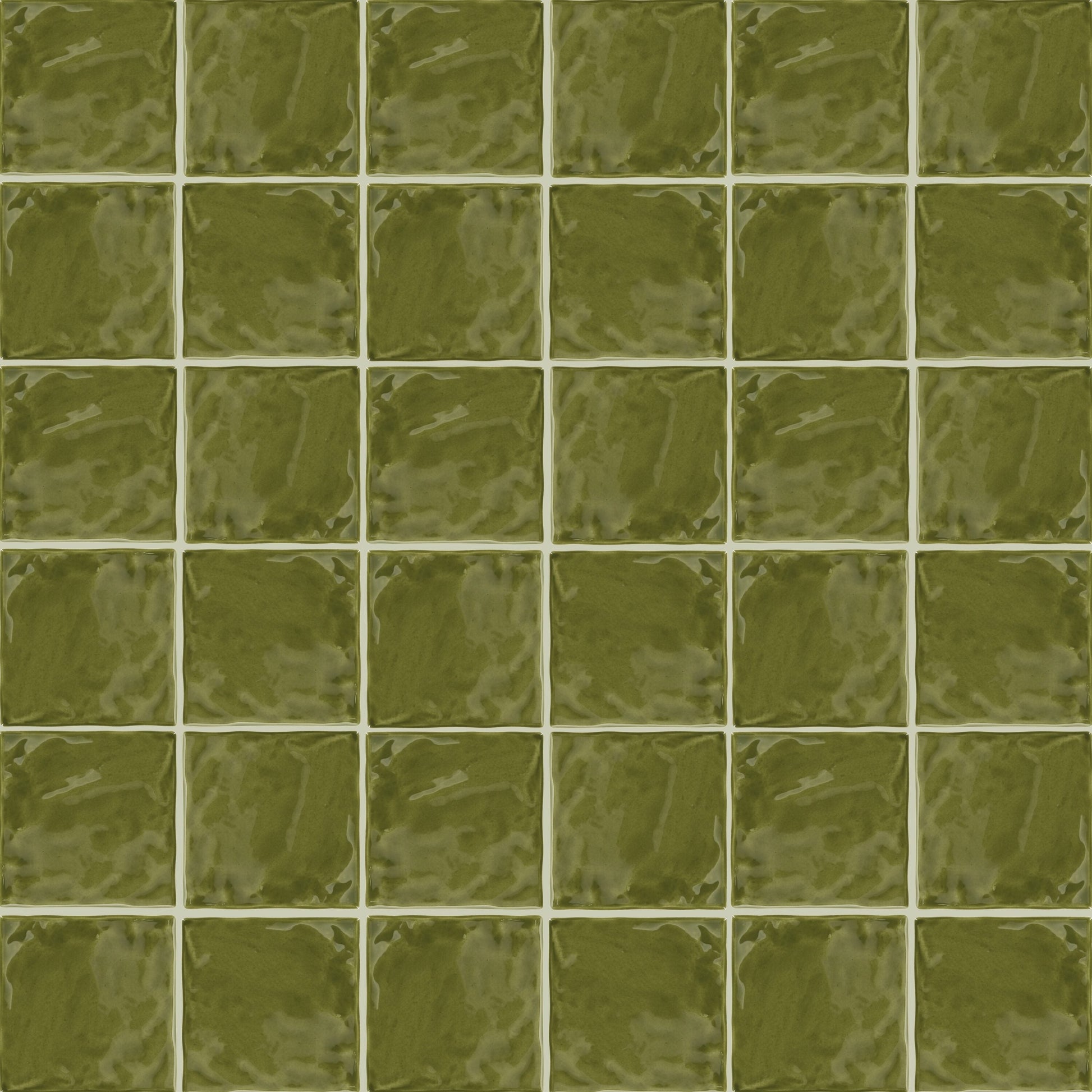 Daltile Artcrafted Fern 4-in x 4-in Glossy Ceramic Handcrafted look Wall Tile product image