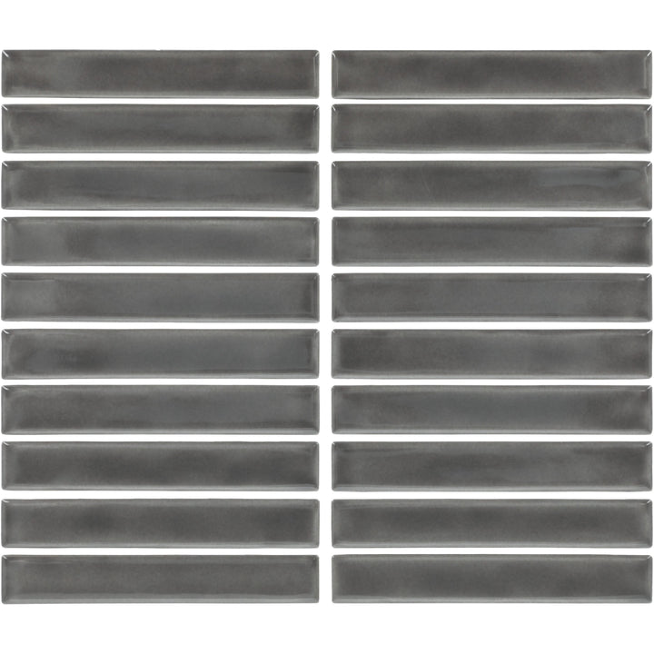 Daltile Artcrafted Drift 10-in x 12-in Glossy Ceramic Handcrafted look Mosaic Wall Tile product image