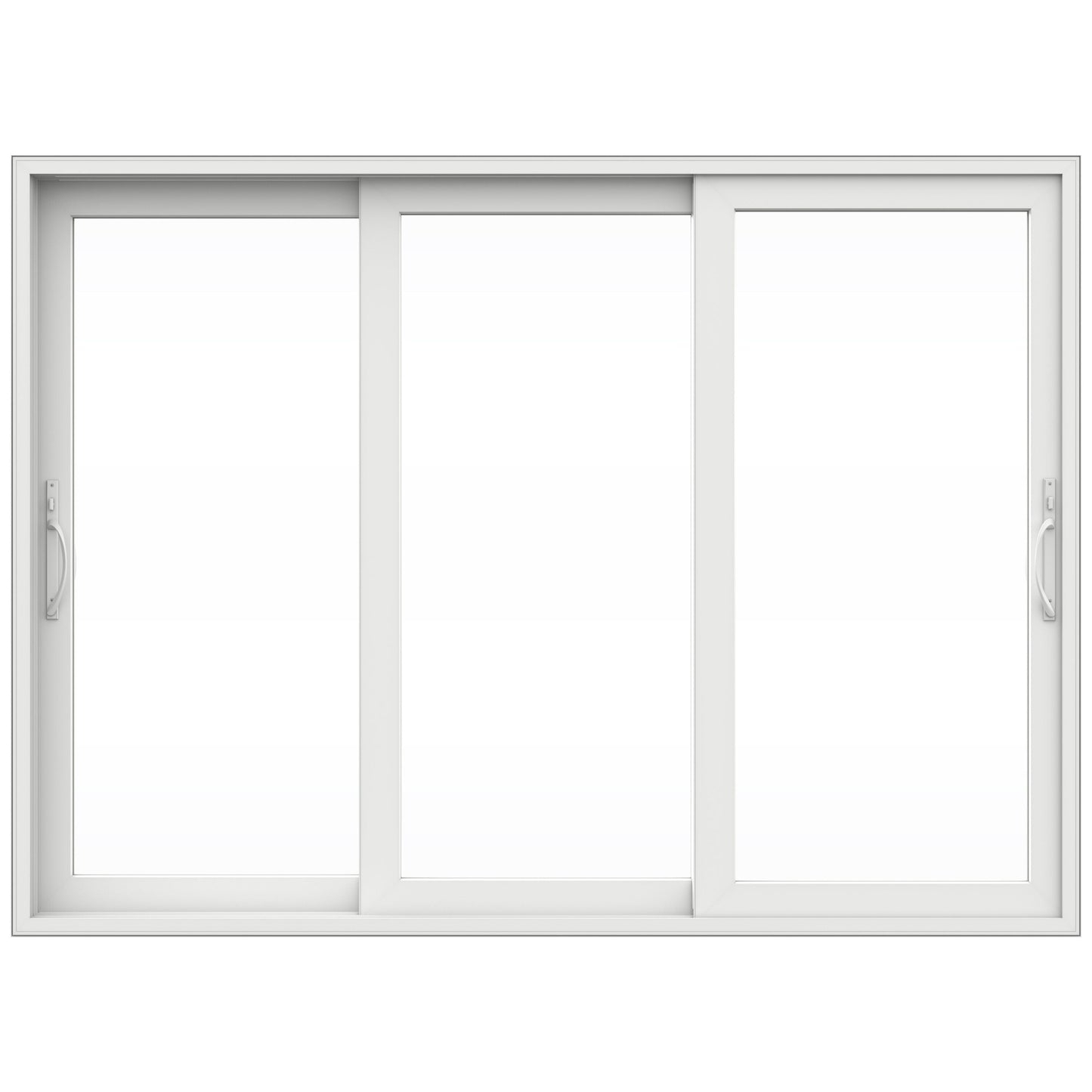JELD-WEN 105-in x 80-in Vinyl Sliding, Universal reversible – product-only view