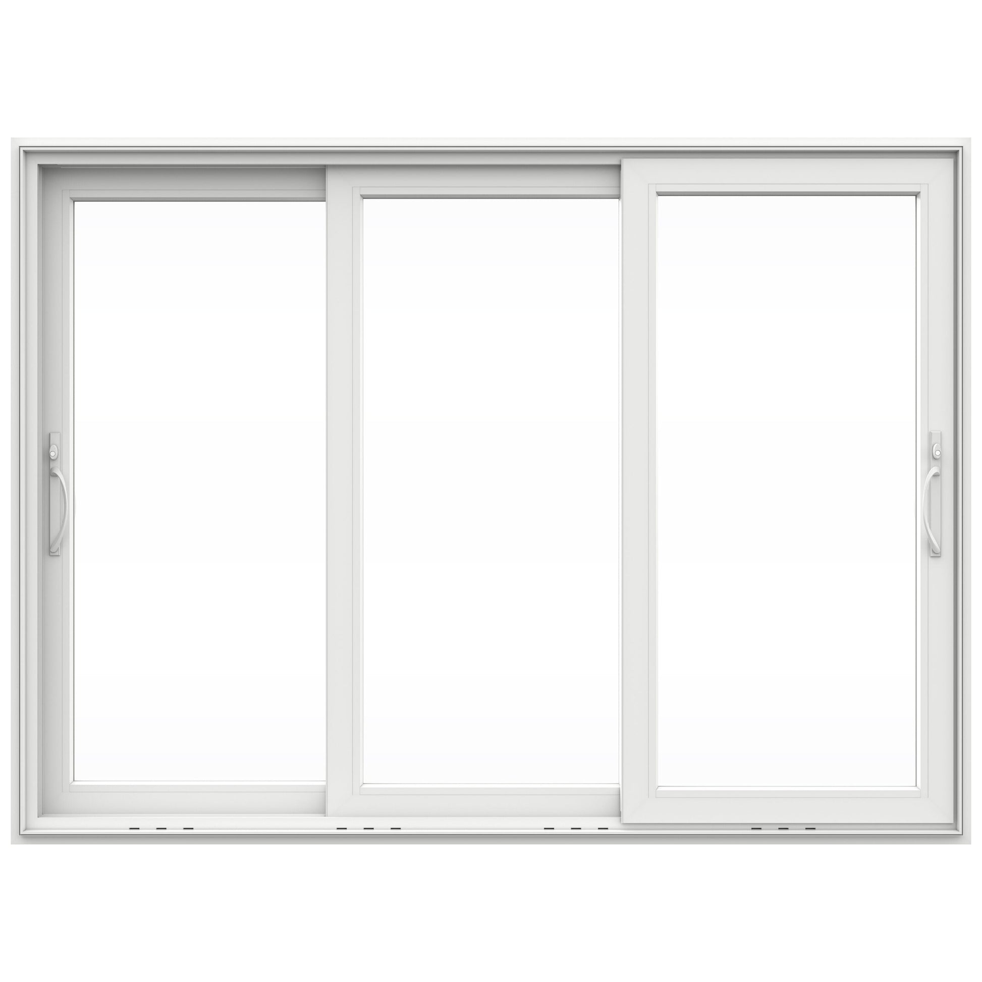JELD-WEN 105-in x 80-in Vinyl Sliding, Universal reversible – primary product view