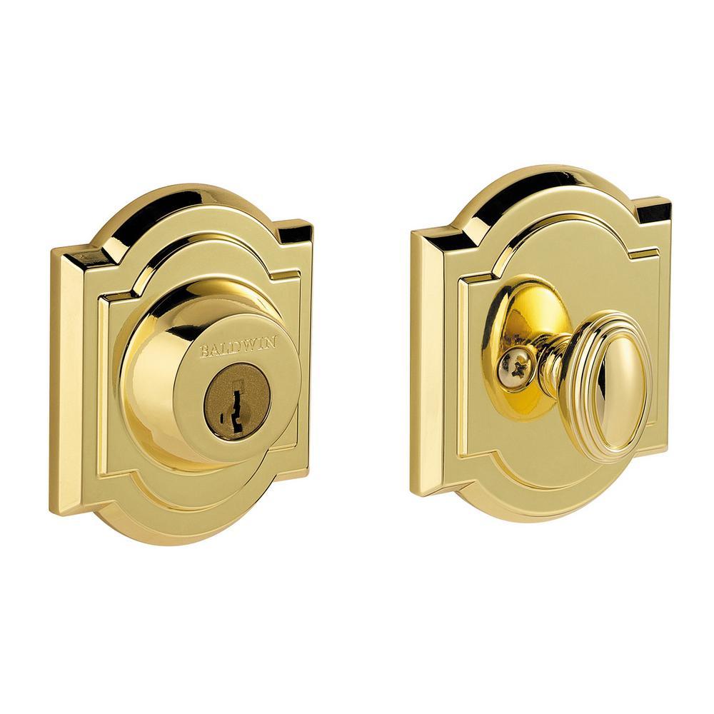 Prestige Single Cylinder Venetian Bronze Arched Deadbolt Featuring SmartKey Security - Super Arbor