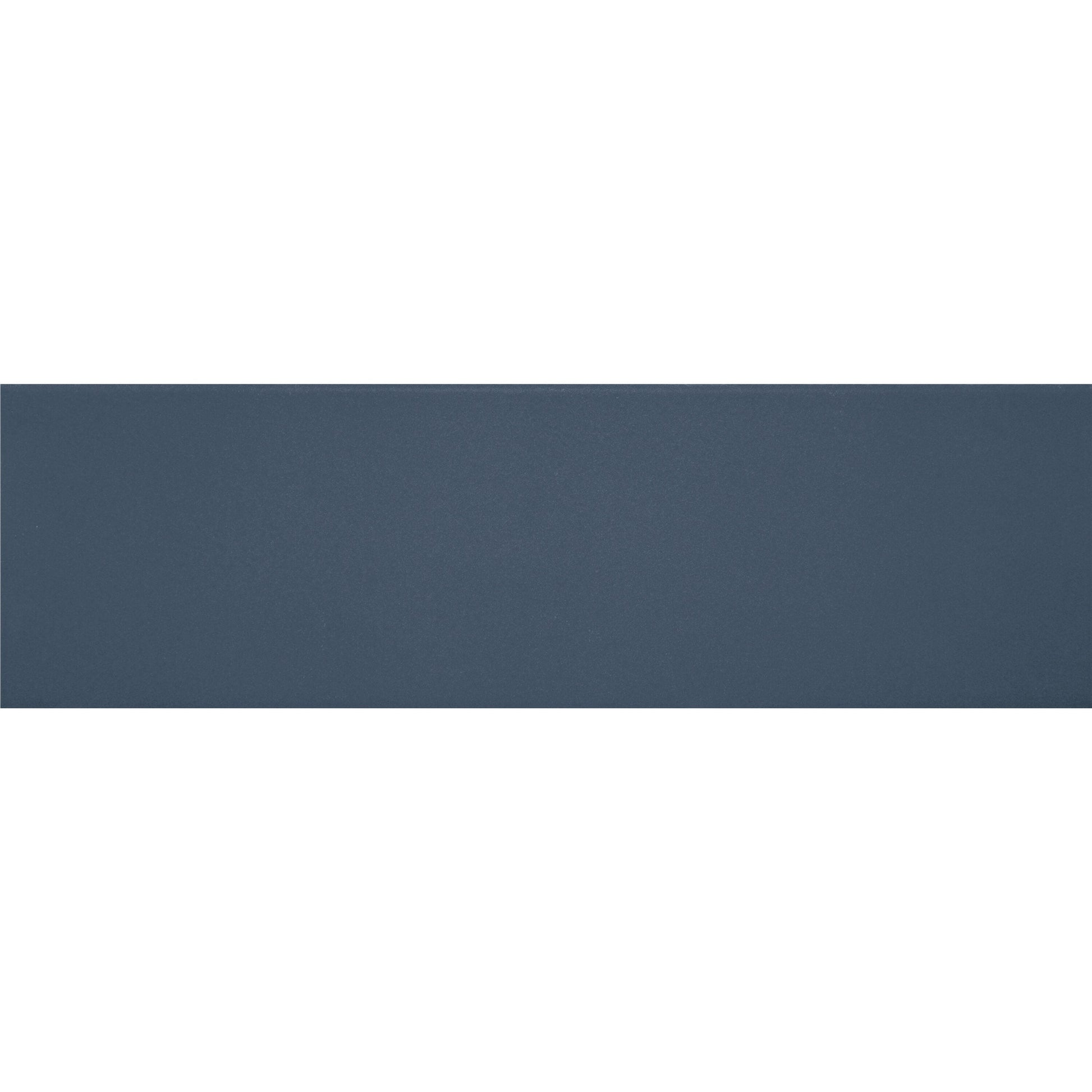 Daltile Stencil Indigo 4-in x 12-in Matte Porcelain Subway Floor and Wall Tile product image