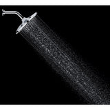 Recharge 6-Spray 9.1 in. Single Wall Mount Fixed Shower Head in Polished Chrome - Super Arbor