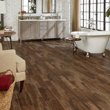 Style Selections (Sample) Sample Rivers Edge Mixed Tile Waterproof Stone Look Glue Down Sheet Vinyl