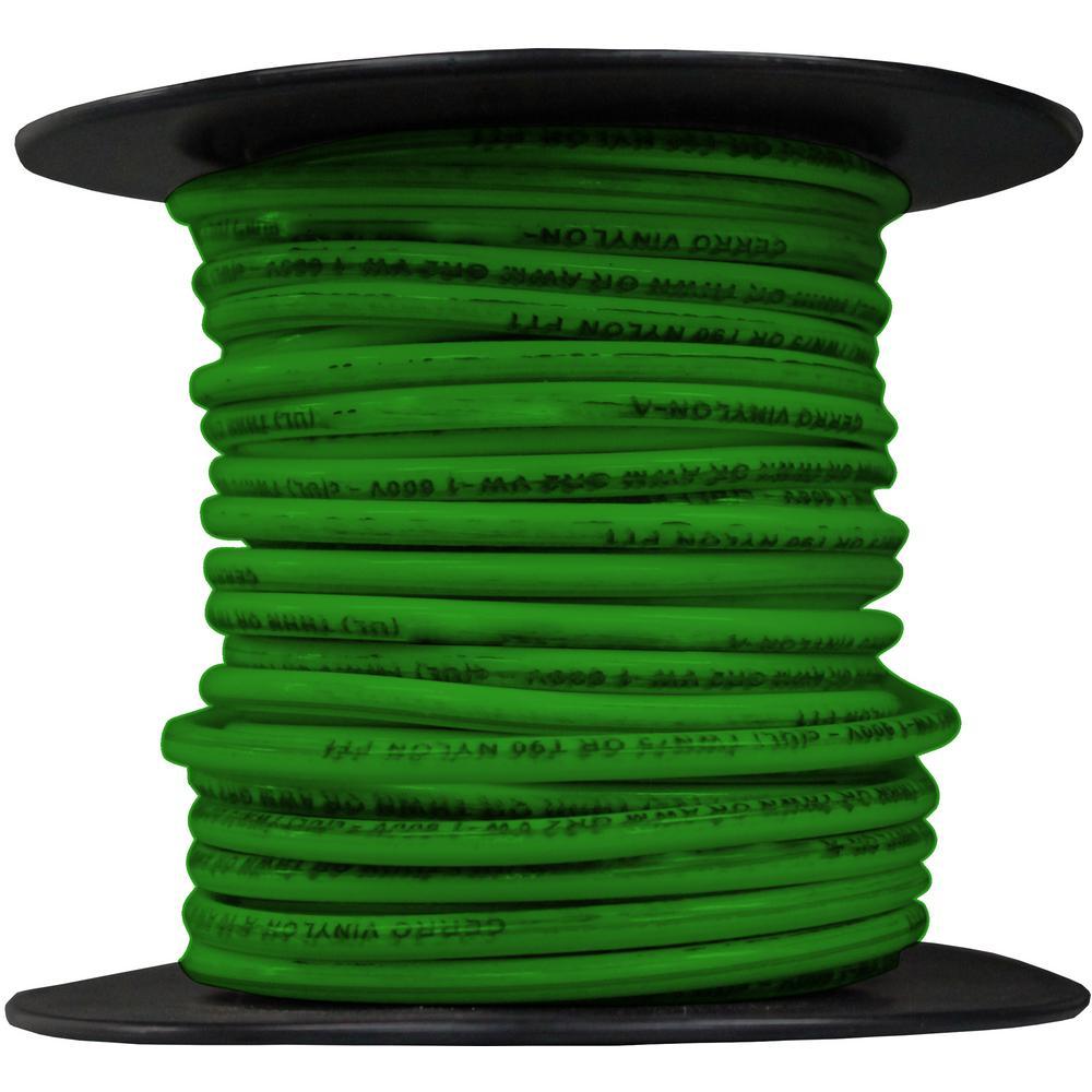 500 ft. 12/1 Green Solid THHN Wire - Super Arbor