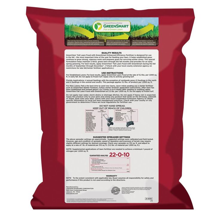 GreenView 16 lbs. Fall Lawn Food