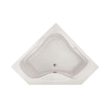 Lexington 60 in. Corner Drop-in Bathtub in White - Super Arbor