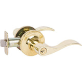 Callan Bennett Edged Oil Rubbed Bronze Keyed Entry Door Lever - Super Arbor