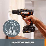 POWER SHARE 20-Volt Lithium-Ion Cordless 3/8 in. 2-Speed Drill Driver (Tool-Only) - Super Arbor