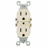 15 Amp Residential Grade Grounding Duplex Outlet, Light Almond - Super Arbor