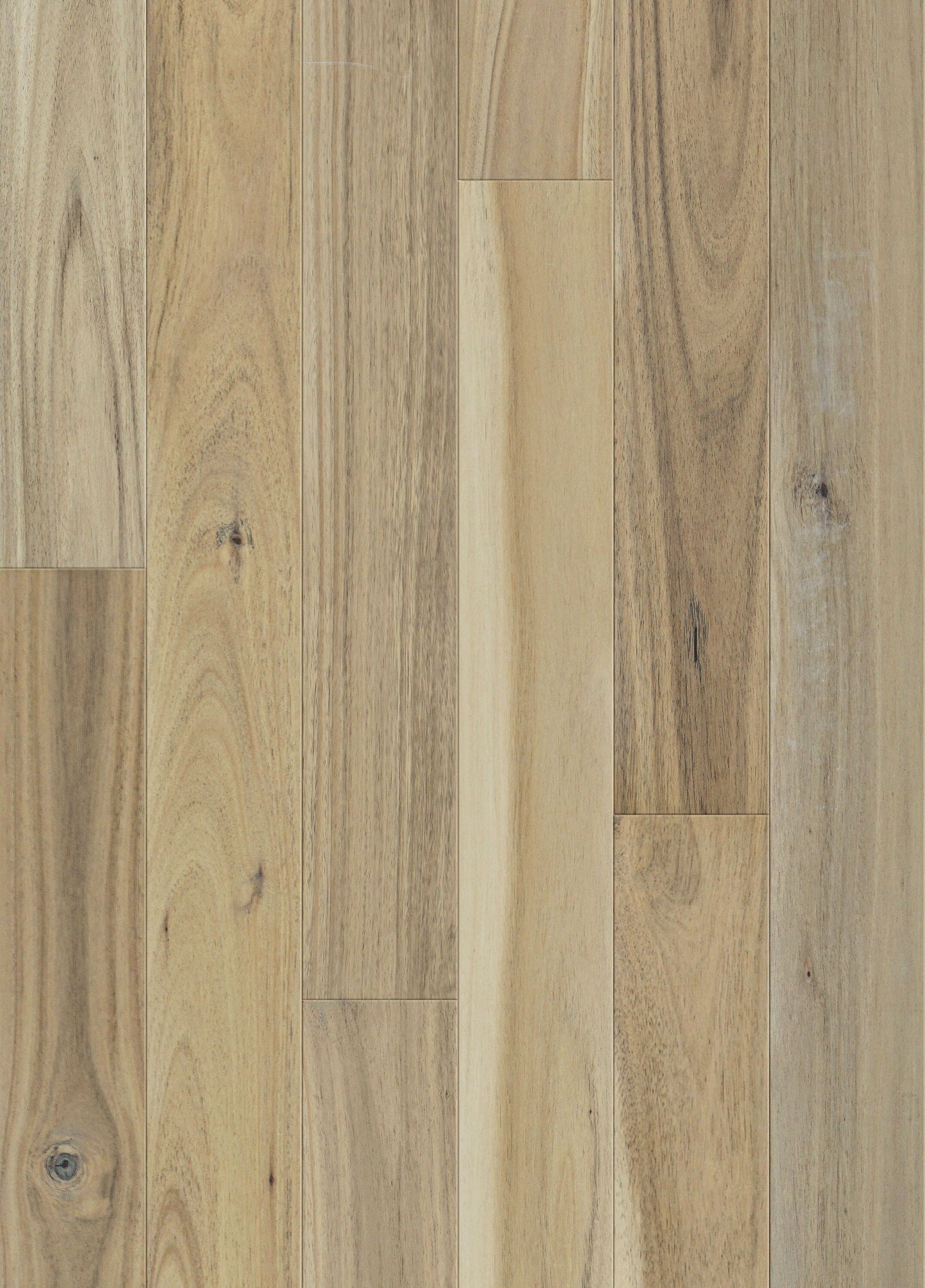 allen + roth Acacia Greystone hardwood flooring — color and finish detail