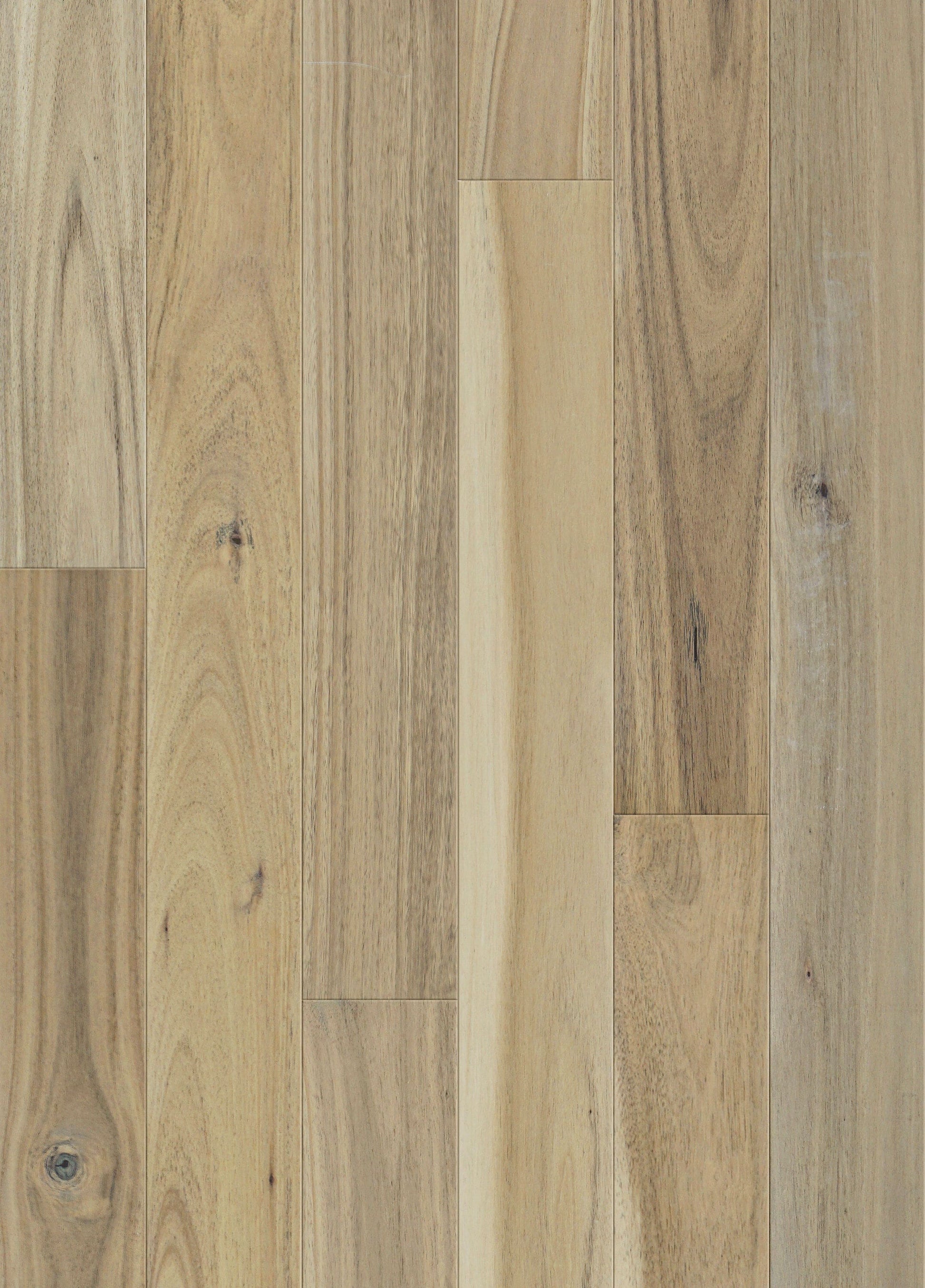 allen + roth Acacia Greystone hardwood flooring — color and finish detail