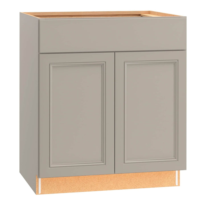 Diamond NOW Wintucket 30-in W x 35-in H x 23.75-in D TrueColor Cloud Gray Door and Drawer Base Cabinet, Fully Assembled