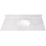 31 in. x 22 in. Stone Effects Vanity Top in Cascade with White Sink - Super Arbor