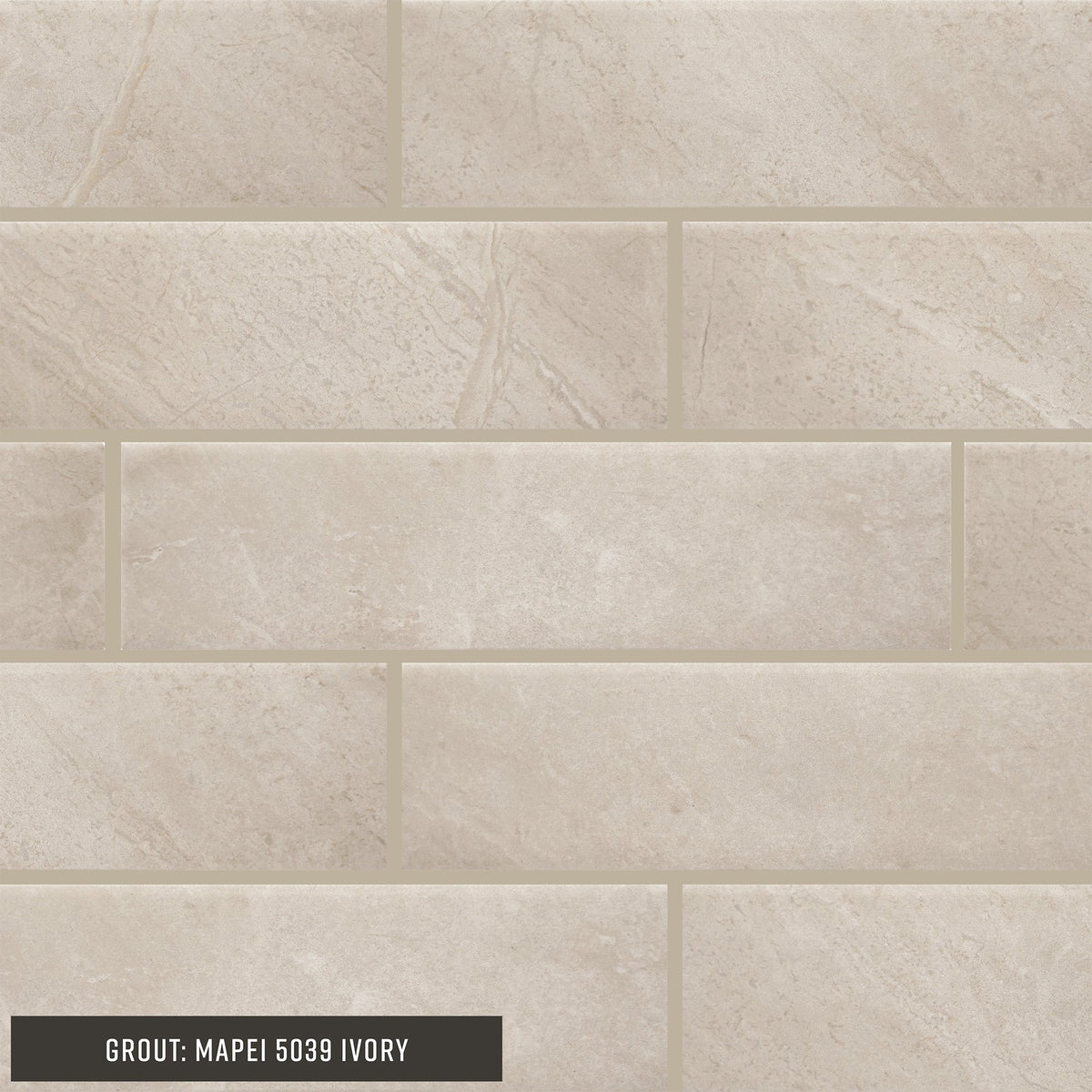 STAINMASTER Somerset Beige 3-in x 12-in Matte Ceramic Marble look Wall Tile product image