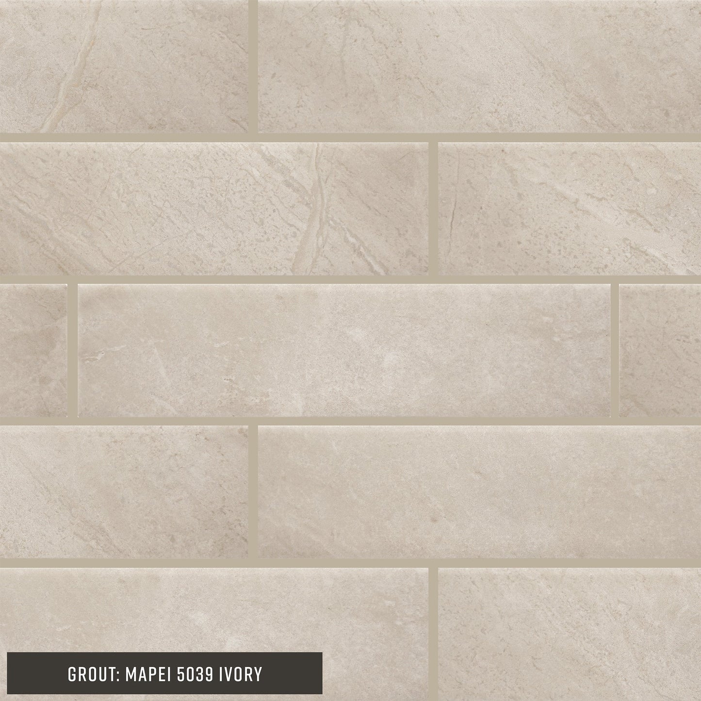 STAINMASTER Somerset Beige 3-in x 12-in Matte Ceramic Marble look Wall Tile product image