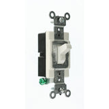 20 Amp Single-Pole AC Quiet Toggle Switch, White - Super Arbor