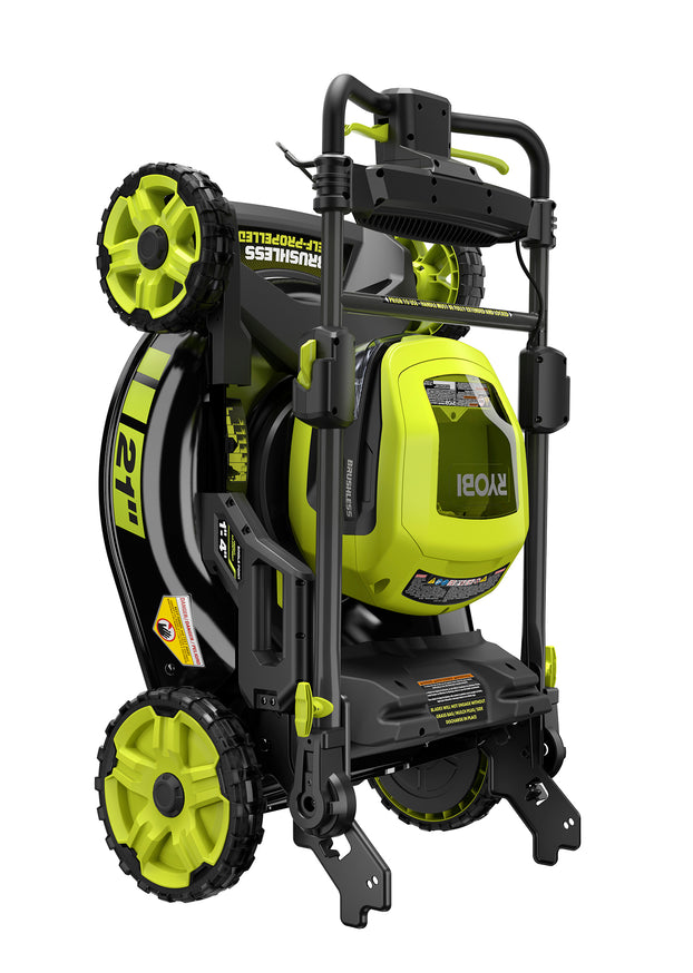 RYOBI 21 in. 40V Brushless Self-Propelled Cordless Lawn Mower with 7.5Ah Battery and Charger