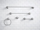 Moen Lindor 24-in Brushed Nickel Wall Mount Single Towel Bar