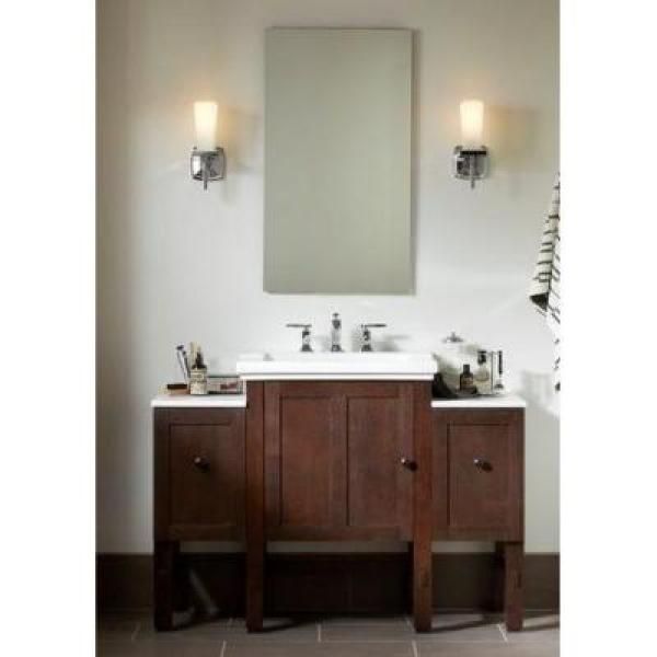 Catalan 20-1/8 in. W x 36 in. H Aluminum Single-Door Surface-Mount Medicine Cabinet