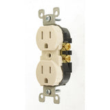 15 Amp Tamper Resistant Duplex Outlet, Light Almond - Super Arbor